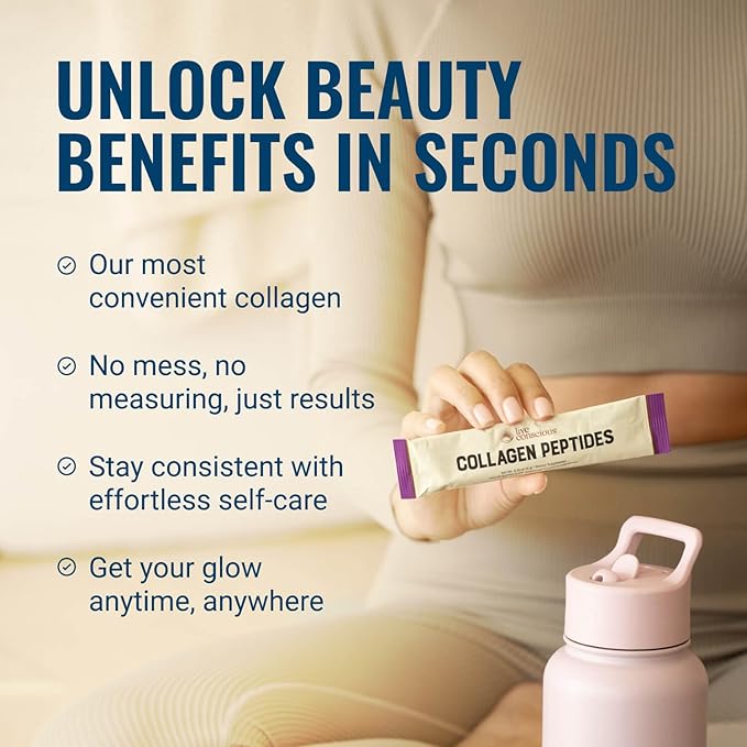 Live Conscious Collagen Peptides Powder - Naturally-Sourced Hydrolyzed Collagen Powder - Hair, Skin, Nail, and Joint Support - Type I & III Grass-Fed Collagen Supplements for Women and Men - 16oz