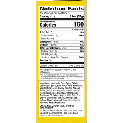 Nature Valley Sweet and Salty Nut Granola Bars, Almond, 15 Bars, 18 oz