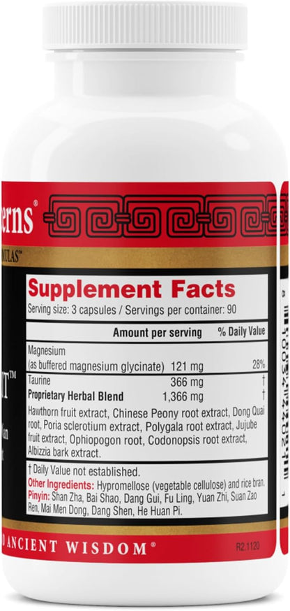 Health Concerns Calm Spirit - Stress Relief Supplement with Chinese Herbal Blend - Supports A Relaxed Mood, & Emotional Wellness - Magnesium Glycinate & Hawthorn Extract - 270 Capsules