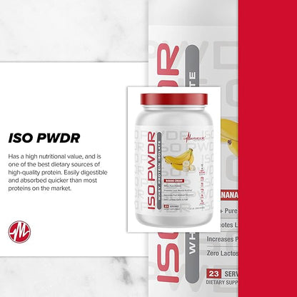 Metabolic Nutrition Whey Protein Isolate ISO PWDR Birthday Cake, 1.54lb, 23 Servings, 26g Protein, Fast Digesting, Zero Carbs, Delicious Flavor, Zero Very Low Carbs & Fat, Zero Lactose