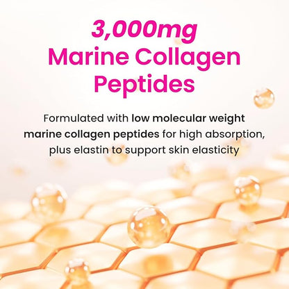 CJwellcare Innerb Glowshot Collagen (10.1 fl oz, 6 Servings) - Marine Liquid Collagen for Women, 3,000mg Collagen Peptides, Collagen Shots for High Absorption, Hair, Skin & Nails Supplement