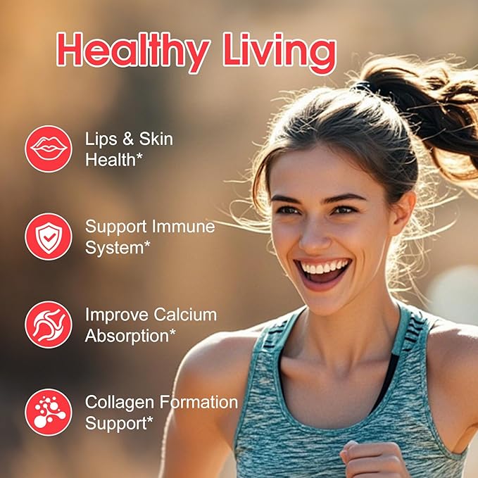 L-Lysine 1000mg Gummies for Immune Support & Skin Health -Chewable Lysine Supplement for Adults, Sugar-Free, Natural Strawberry Flavor, Gluten-Free (60 Count（Pack of 1）)