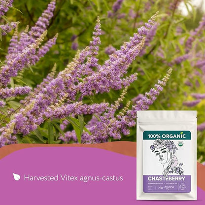 Super Value Pack 5 LB - Organic Chasteberry (Vitex) – Chaste Berry Herb Bulk - Chasteberry Tea for Women's Health