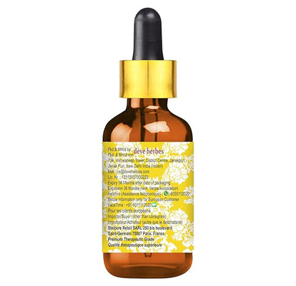 Deve Herbes Black Cumin Seed (Kalaunji) Oil (Nigella sativa) with Glass Dropper | Cold Pressed | Pure | For Diluting Essential oils | Hair, Skin & Massage | Lightweight | Unisex | 30ml (1 oz)