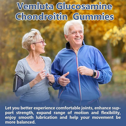 2 Packs Glucosamine Chondroitin Gummies - 3000MG Extra Strength Joint Support Supplement with MSM, Flexibility, Antioxidant Immune Support Gummy for Adults, Men & Women - 120 Cts