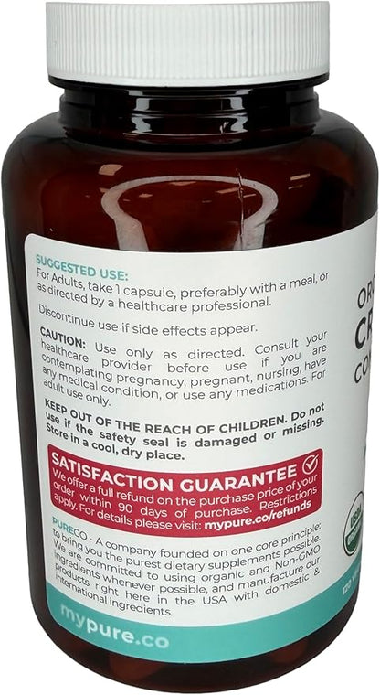 Organic Cranberry Pills - Vegan Supplement for Urinary Tract Health & Kidney Cleanse - Cranberry Pills for Women 500mg 50:1 Cranberry Concentrate Per Serving - Urinary Tract Support - 120 Capsules