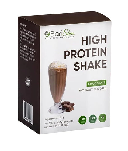 BariSlim High Protein Shake - Delicious & Nutritious Meal Replacement Shake - Low Sugar & Carb - Formulated for Bariatric Patients & Post-Weight Loss Surgery Support | Chocolate Shake (9 oz)