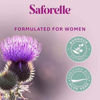 Saforelle Intensive Moisturizing Cleansing Care - 250 ml - Feminine Wash with Burdock Extract for Soothing Daily Cleansing