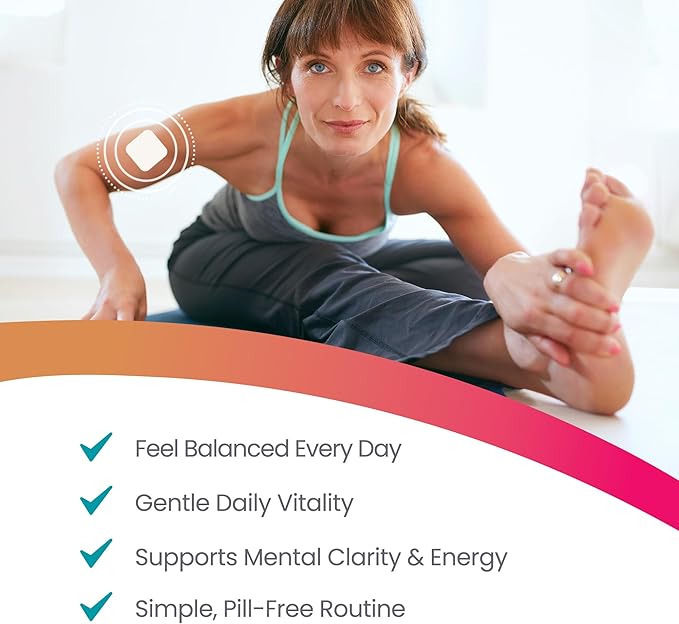 Menopause Day Relief Patch – Doctor-Formulated Transdermal Patch with Vitamin D3, Black Cohosh & Herbal Blend – Natural Support for Menopause Empowerment, 30-Day Supply