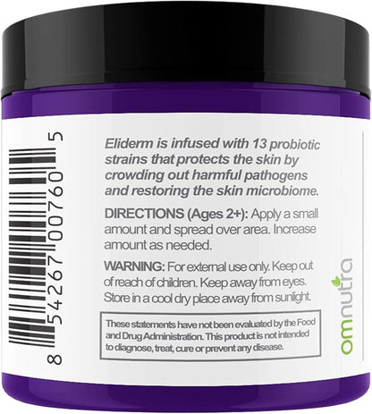 Topical Probiotic Skin Cream - 4OZ Jar 13 Strain Moisturizing Probiotic Lotion Eczema Treatment Psoriasis Treatment for Cystic Acne Probiotic Skin Care Cream Nail Fungus Treatment