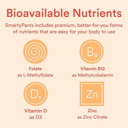 SmartyPants Kids Multivitamin Gummies: Omega 3 Fish Oil (EPA/DHA), Beta Carotene, Vitamin B12, B6, A, K & Zinc for Immune Support, Biotin, Grape, Cherry & Berry Flavors, 120 Count (30 Day Supply)