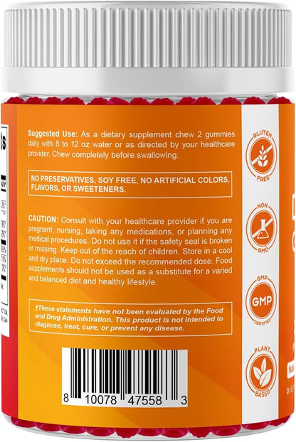 Vitamatic Vitamin D3 K2 with Calcium Gummies - 240 Count - Non-GMO, Gluten Free