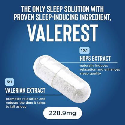 Relaxium Sleep Aid – Professional Strength Formula for Adults | 5mg Melatonin, Magnesium Glycinate, Valerest & Ashwagandha | Non-Habit Forming Sleep Support | 60 Capsules, 30-Day Supply