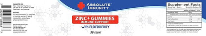 Absolute Immunity-Elderberry Gummies to Maximize Your Potential with ZINC infussed Gummies, Delicious & Potent Combo for Robust Health,The Ultimate Immune Support Gummies for Adults & Kids 30ct.