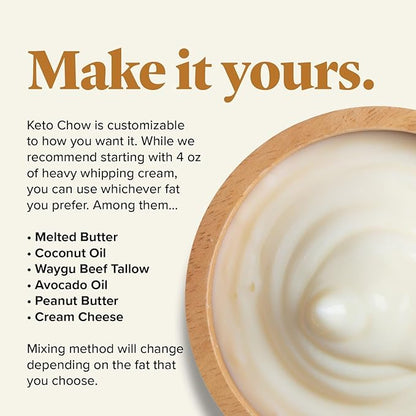 Keto Chow Gingerbread | Keto Meal Replacement Shake Powder | Nutritionally Complete Food | Low Carb Keto Meals | Delicious Easy Meal Substitute Drink | Protein Rich You Choose The Fat | Single Meal