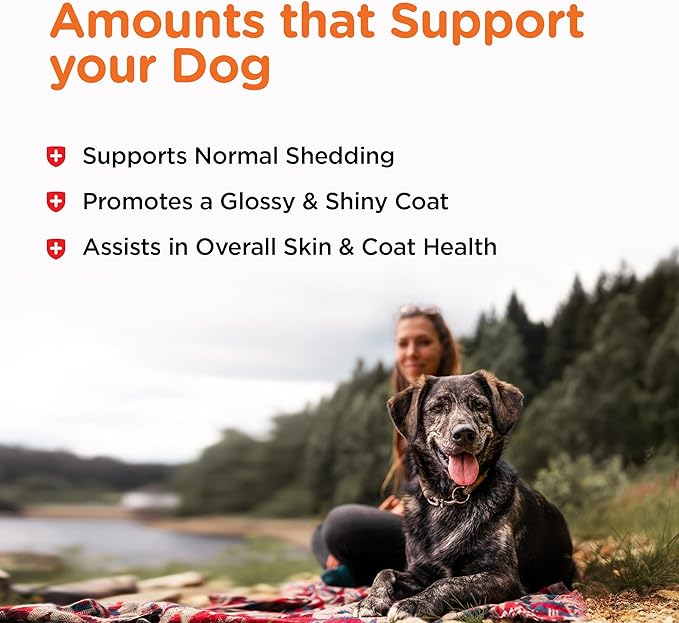 Nutri-Vet Fish Oil Supplement for Dogs, Omega 3, Fish Oil for Dogs, Pet Supplies, Pet Vitamins and Supplements, EPA DHA Formula, Puppy Vitamins, Shed Control, New Puppy Essentials, 100 Count