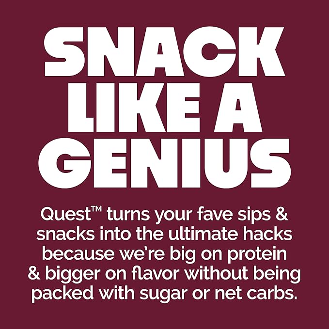 Quest Nutrition White Chocolate Raspberry Protein Bars, 20g Protein, 1g Sugar, 5g Net Carb, High Fiber, Gluten Free, Keto Friendly, 12 Count