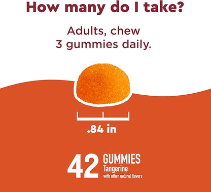 Nature Made Wellblends ImmuneMAX Gummies, Vitamin C, Zinc, and Vitamin D3, Immune Support Supplement, 42 Tangerine Flavor Gummies