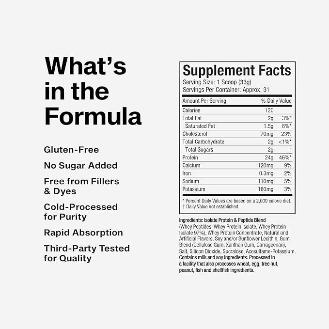 MuscleTech Whey Protein Powder (Vanilla Cream, 2LB) - Nitro-Tech Whey Protein Isolate Smoothie Mix for Lean Muscle & Recovery - 24g of Whey Gold for Women & Men - Packaging May Vary