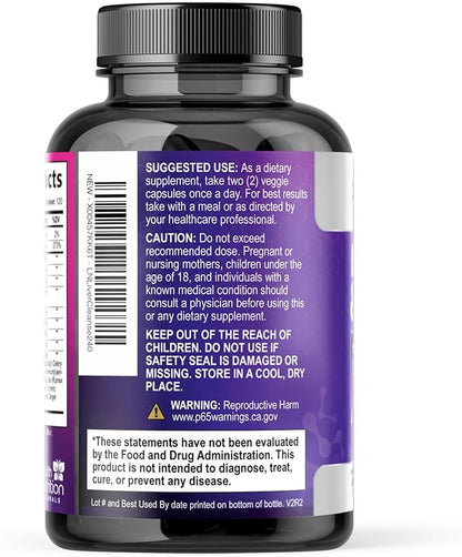 Gentle Liver Cleanse Detox & Repair Formula - Advanced Liver Support Supplement with Silymarin Milk Thistle, Dandelion Root, Artichoke Extract, Turmeric, Choline, & Beetroot - 240 Veggie Capsules
