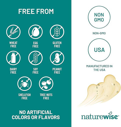 NatureWise Omega 3 Fish Oil - 500 mg per Pill - EPA & DHA - Immune Support, Brain Health & Optimal Wellness - Gluten and Soy Free, Non-GMO - 90 Softgels[3-Month Supply]