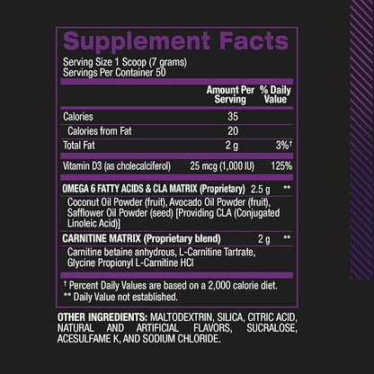BPI Sports CLA+Carnitine – CLA L Carnitine & Linoleic Acid – L Carnitine Supplement for Weight Loss, Metabolism & Lean Muscle – Caffeine Free – Grape – 50 Servings – 12.34 oz