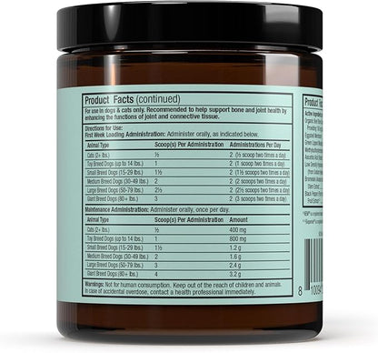 Dr. Mercola Bark & Whiskers Joint Support - Joint & Cartilage Support for Cats & Dogs - with Collagen, MSM, Green-Lipped Mussel Extract & Hyaluronic Acid - 1.69 oz
