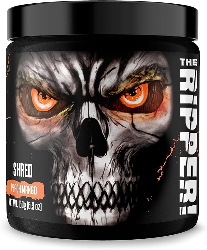 JNX SPORTS The Ripper! Fat Burner Pre Workout for Men & Women – Thermogenic Fat Burning Powder & Appetite Suppressant, Boost Energy & Endurance – Peach Mango, 30 Servings