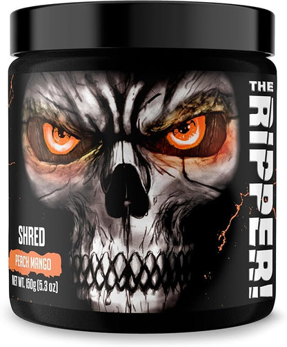 JNX SPORTS The Ripper! Fat Burner Pre Workout for Men & Women – Thermogenic Fat Burning Powder & Appetite Suppressant, Boost Energy & Endurance – Peach Mango, 30 Servings