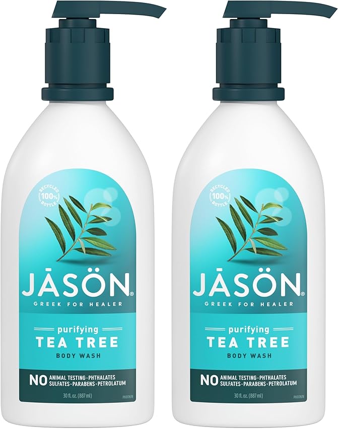 JASON Tea Tree Purifying Body Wash, For a Gentle Feeling Clean, 30 Fluid Ounces (Pack of 2)
