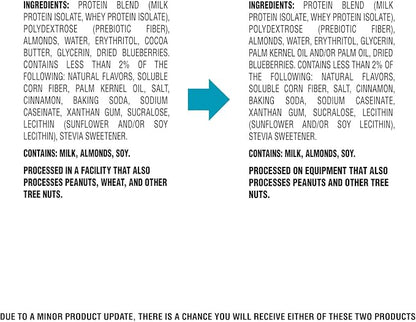 Quest Nutrition Blueberry Muffin Protein Bars, 20g Protein, 2g Sugar, 5g Net Carb, High Fiber, Gluten Free, Keto Friendly, 12 Count