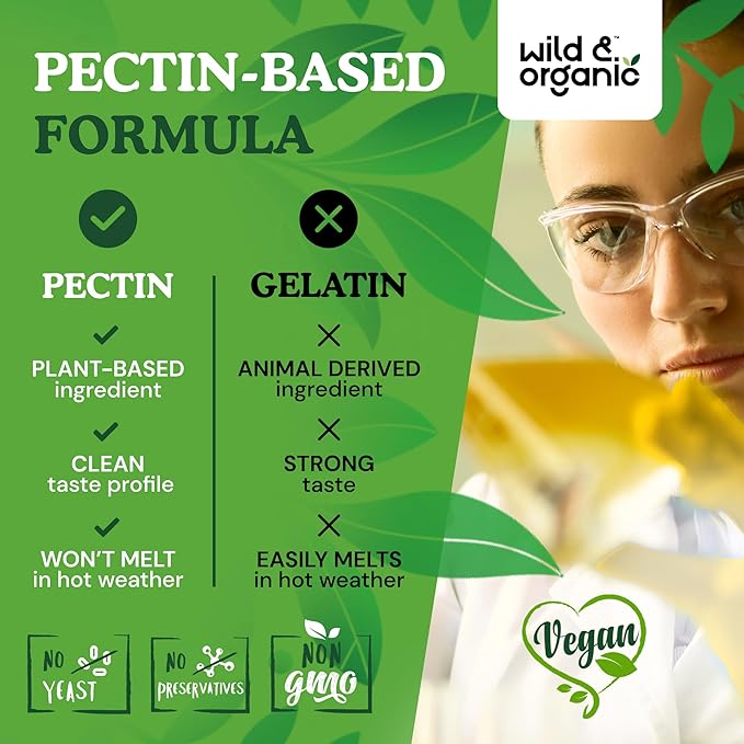 Wild & Organic Liver Support Gummies - Milk Thistle, Dandelion Root Extract for Liver Cleanse Detox - 60 Silymarin Milk Thistle Gummies - Vegan, Non-GMO Herbal Supplement.