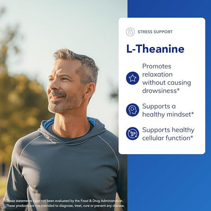 Pure Encapsulations L-Theanine - Amino Acid Supplement to Support Relaxation, Stress & Nervous System - 120 Capsules