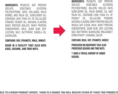 Atkins Peanut Butter Granola High Protein Bar, High Fiber Snack , 16g Protein, 1g Sugar, 4g Net Carb, Protein Snack, 12 Count