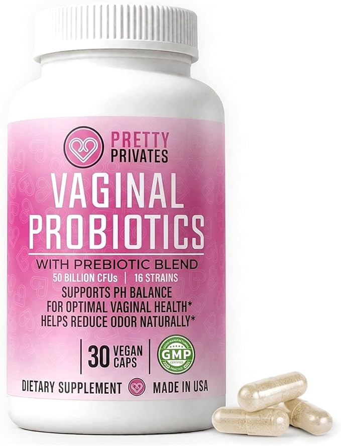 Pretty Privates Vaginal Probiotics for Women - Vaginal Health - PH Balance from a Probiotic Supplement - Not a Suppository - 60ct