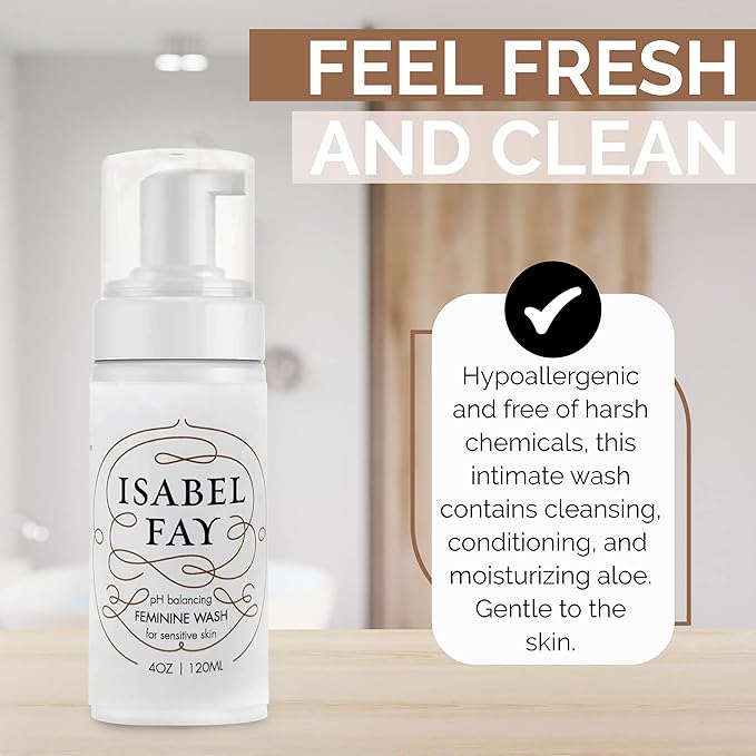 Isabel Fay ph Balanced Feminine Intimate Foam Wash gentle and safe for sensitive skin