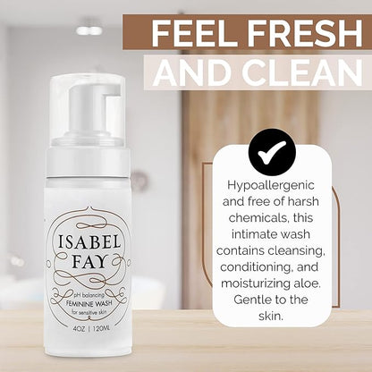 Isabel Fay ph Balanced Feminine Intimate Foam Wash gentle and safe for sensitive skin