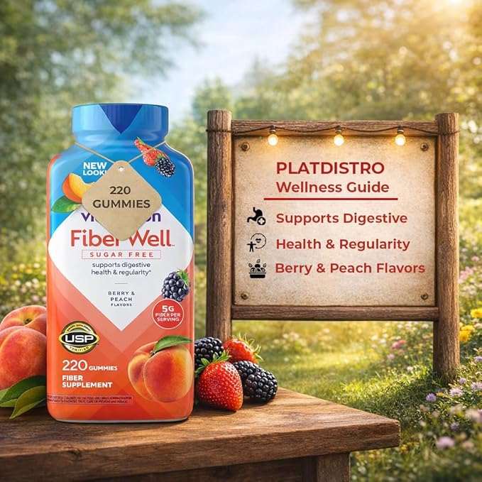 Fiber Well Gummies-Vital Fiber Gummies, Sugar Free Gummy, Assorted Flavors, 220 Count