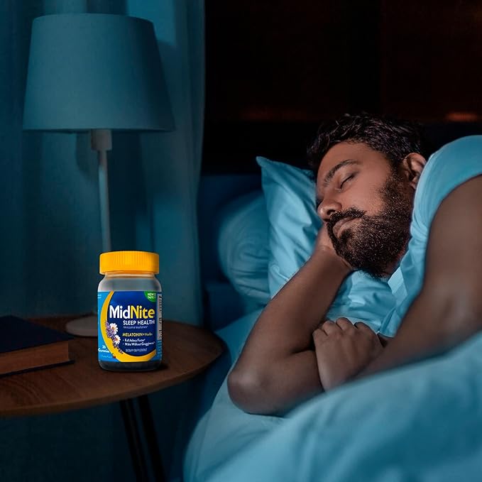 MidNite Deep Sleep Extra Strength, 10 mg Melatonin Sleep Aid, Non-habit Forming, Herbal Dietary Supplement For Adults, Drug-free, Gluten-free, Lactose-free, Vegetarian-friendly, 36 Gummies