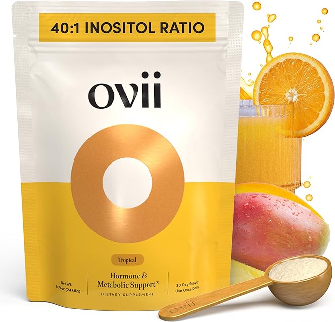 Ovii Metabolic Support for Women – Reducose® White Mulberry with Myo-Inositol & D-Chiro Inositol 40:1 Blend – Hormone Balance, Glucose Support & Appetite Control Supplement – 30 Servings, Tropical
