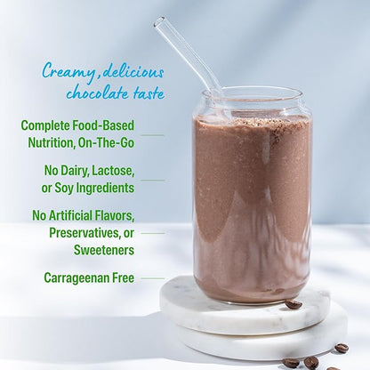 Orgain Organic Vegan Meal Replacement Protein Powder, Creamy Chocolate Fudge - 20g Plant Based Protein, Gluten Free, Dairy Free, Lactose Free, Soy Free, No Sugar Added, For Smoothies & Shakes - 2.03lb