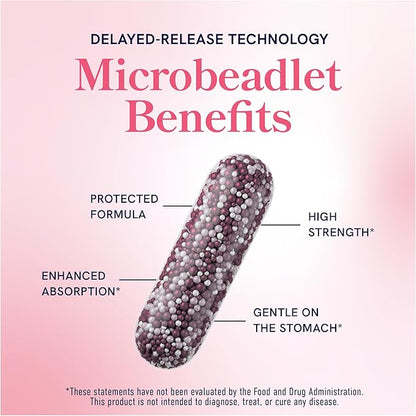 Myo-Inositol & D-Chiro Inositol for Hormone Balance for Women | Microbeadlets to Regulate Menstrual Cycle & Support Ovarian Health | 40:1 Ratio Myo & D Chiro | Non-GMO | 120 Ct (1 Month Supply)