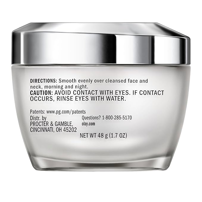 Olay Collagen Peptide Face Moisturizer,Firming Cream for Women,Fragrance-Free,Non-Greasy-Hydrating,Anti-Aging,Anti-Wrinkle,Smoothing of Fine Lines,Tightening Skin Care-Niacinamide,1.7 Oz,(Pack of 2)
