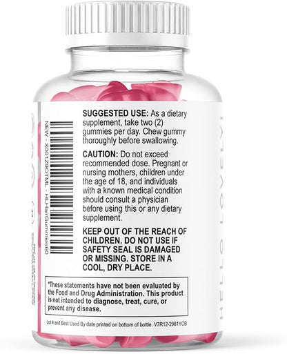 Hair Vitamins Gummies for Hair Growth - Best Multivitamin Supplement for Hair, Skin & Nails with 5000 mcg Biotin per Serving - Supports Thicker, Stronger Hair Women & Men - Berry Flavor - 60 Gummies