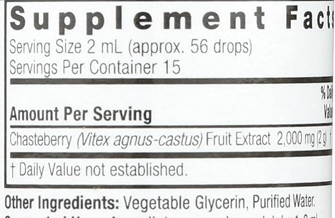 Nature's Answer Vitex Berry | Supports Healthy Female Hormonal Balance | Alcohol-Free, Gluten-Free, Kosher Certified & No Preservatives 1oz