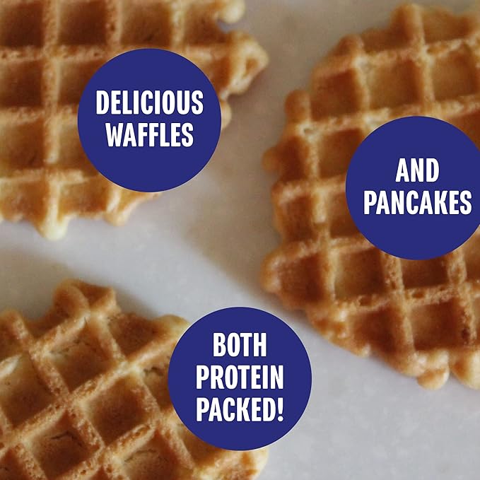 Protein Pancake Mix & Protein Waffle Mix by Phoros Nutrition, 30g of Protein, Low Carb, High Protein, Keto-Friendly, Whey Protein, Whole Grain Oats, Whole Wheat Pancakes, Just Add Water (Buttermilk)