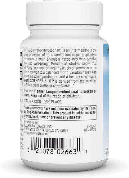 Source Naturals Serene Science 5-HTP 200 mg - 60 Capsules