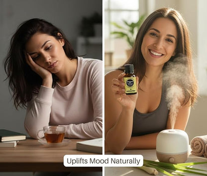 Earth N Pure Lemongrass Essential Oil | Steam Distilled | for Home Diffuser, Skin & Hair Care | with Glass Dropper - 50 ML