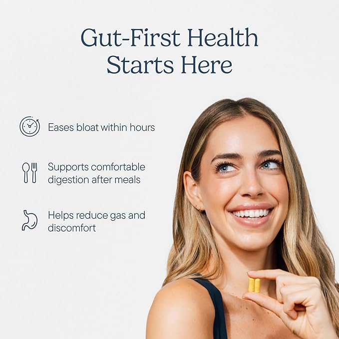 Zenwise Health No Bloat Digestive Enzymes for Gut Health, Gas & Bloating Relief - Multi Enzymes Digestion Supplement with Probiotics, Ginger, Turmeric Dandelion & Lactase - Men & Women - 48 Count