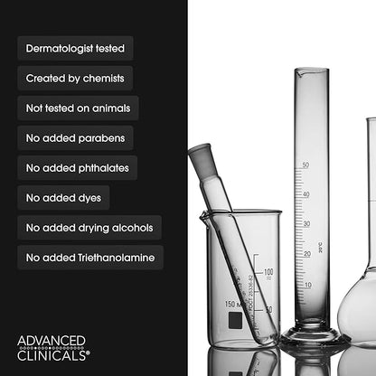 Advanced Clinicals Collagen Peptides Body Lotion & Face Moisturizer | Peptide Infused Collagen Lotion For Women & Men Helps Improve Look Of Crepey Skin, Wrinkles, & Uneven Dry Skin Texture, 16 Ounce